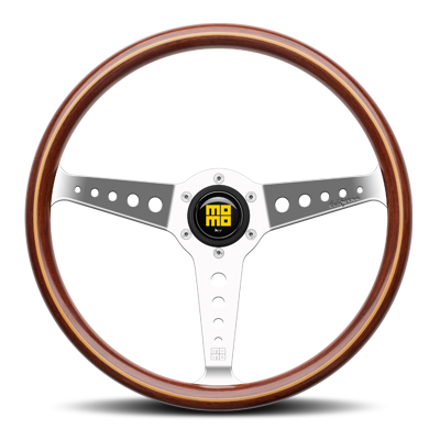 Momo - Wood California Steering Wheels - 3 Spokes Wood - 37mm Dish-HL-04 - RZCrewEurope