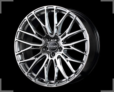 Rays Homura 2x10BD - 19x8.5J - 5x100 - ET: 38 (Diamond Mirror Cut/Side Grace Silver)