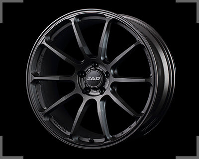 Rays Homura Hyuga HP10 - 19x8J - 5x114.3 - ET: 45/38 (Matte Super Dark Gunmetal)