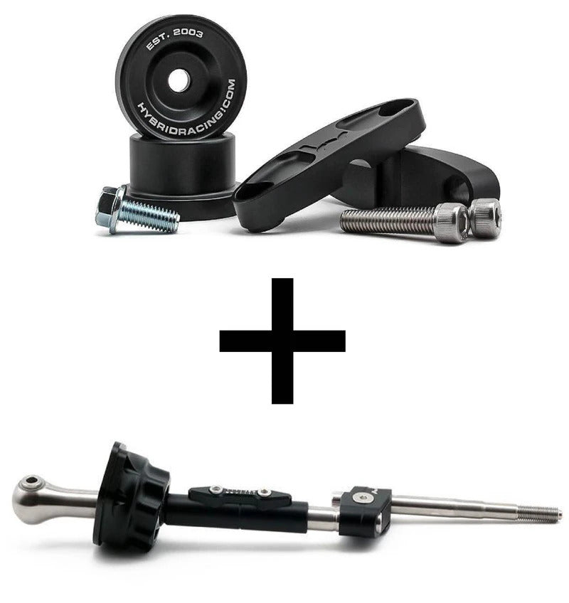 Hybrid Racing - Short Shifter (Black) & Linkage Bushing Combo - Honda - B series Flywheel - HYB-BUN-01-89 - Rzcrewgarage
