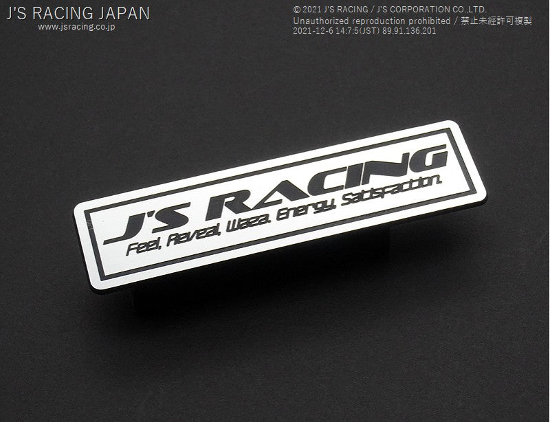 Js Racing - Logo Plate - JS-EMB-PL - Rzcrew Garage