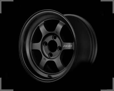 Rays Volk Racing TE37V 2324 Model - 14x7J - 4x114.3 - ET: 0 (Matte black)