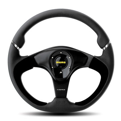 Momo - Nero Steering Wheels - 3 Spokes Leather - 34mm Dish-N-2 - RZCrewEurope