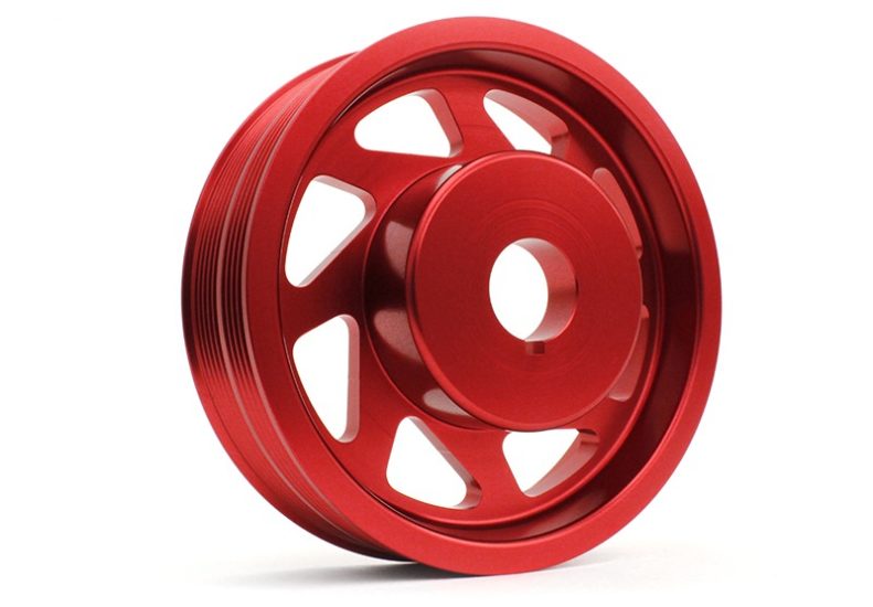 Perrin -  Crank Pulley (Red) - Subaru - EJ20/22/25 - PSP-ENG-100RD - PSP-ENG-100RD