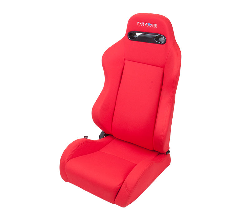 NRG RSC 210 Reclinable Seat (Pair) - Red-RSC-210 - Rzcrewgarage