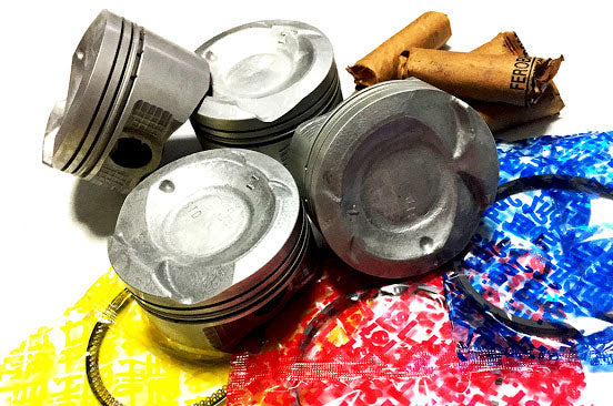 RZCREWGARAGE - 13.0:1Cr - 75.5mm Bore Pistons Kit (incl Rings)- Toyota - 1NZ-FE - RZ13015-13105 - RZ13015-13105