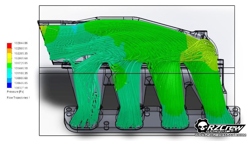 Rzcrew Racing - Billet Airstream Intake Manifold - Mitsubishi - Lancer Evolution X CZ4A
