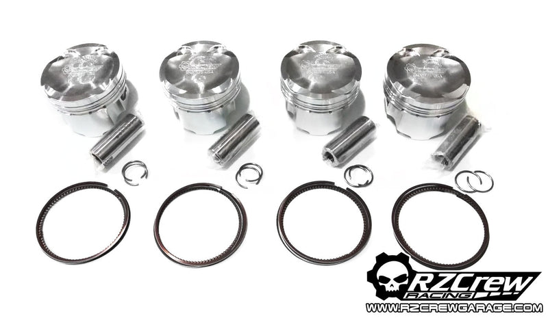 Rzcrew Racing - Forged Pistons 86.5mm - 8:5 to 15:0 Compression Ratio - Nissan - SR20DET/VET