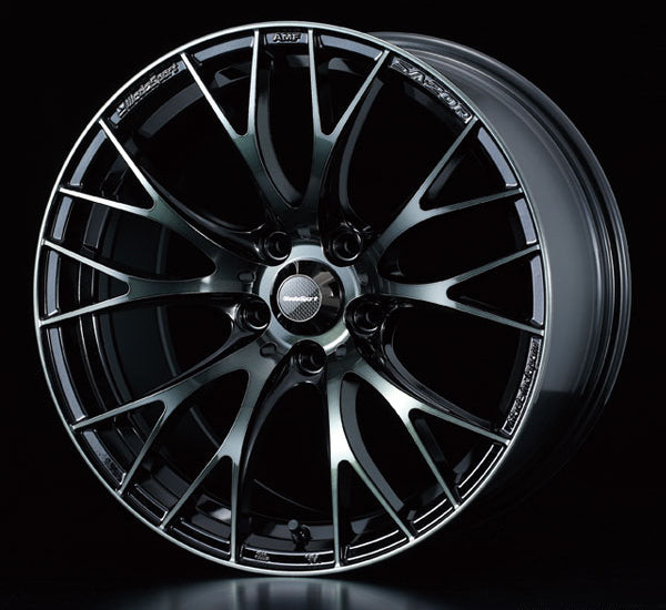 WedsSport SA-20R - 18x7.5J - 5x114.3 - ET: 35/45 (Worth Black Clear) - SA-20R-18755114335-WBC