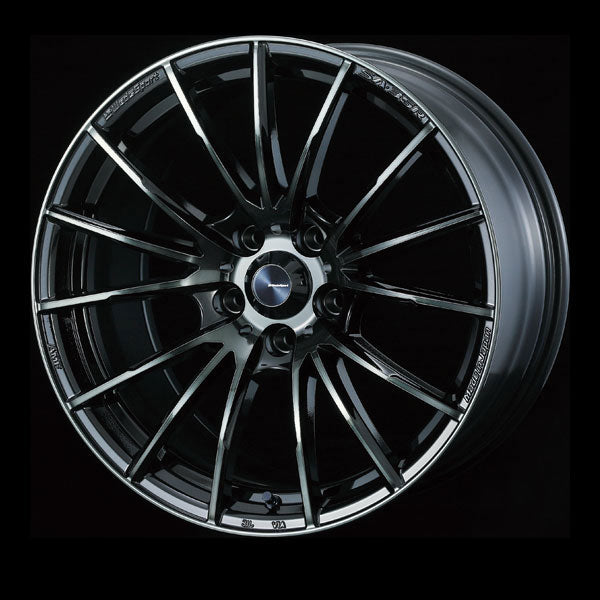 WedsSport SA-35R - 17x7.5J - 5x114.3 - ET: 45 (Worth Black Clear) - 5x114-3 - SA-35R-17755114345-WBC