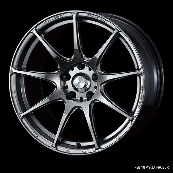 WedsSport SA-99R - 18x7.5J - 5x114.3 - ET: 35/45 (Platinum Silver Black) - SA-99R-18755114335-PSB