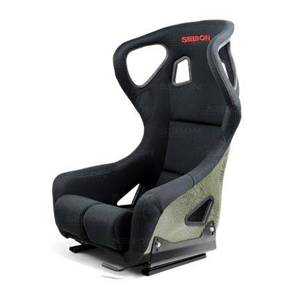 Seibon Type FC Fixed Bucket Seat - Kevlar - Black-SEAT-K-B-FC - Rzcrewgarage