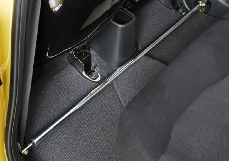 Js Racing - Rear Floor Bar - Honda Fit-Jazz GE6/GE7/GE8/GE9 - SFB-F3