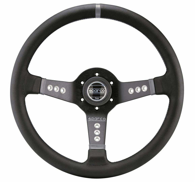 Sparco - L777 Steering Wheels - 3 Spokes Leather / Suede - 63mm Dish - RZCrewEurope