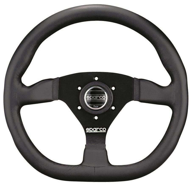Sparco - Ring L360 Steering Wheels - 3 Spokes Leather / Suede - Flat Dish - RZCrewEurope