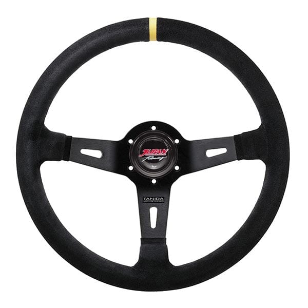 Juran - Sprint Steering Wheels - 3 Spokes Suede - 65mm Deep Dish-350671 - RZCrewGarage