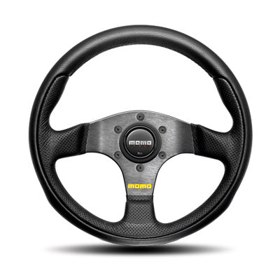 Momo - Team Steering Wheels - 3 Spokes Leather - Flat Dish-T-1002 - RZCrewEurope