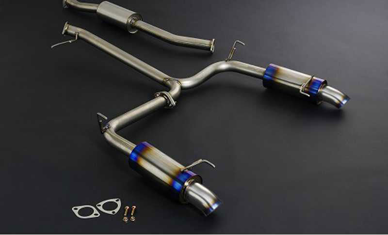 Js Racing T304 Semi Titanium 60RS Dual Exhaust System - CL7 - T304W-E2-60RS