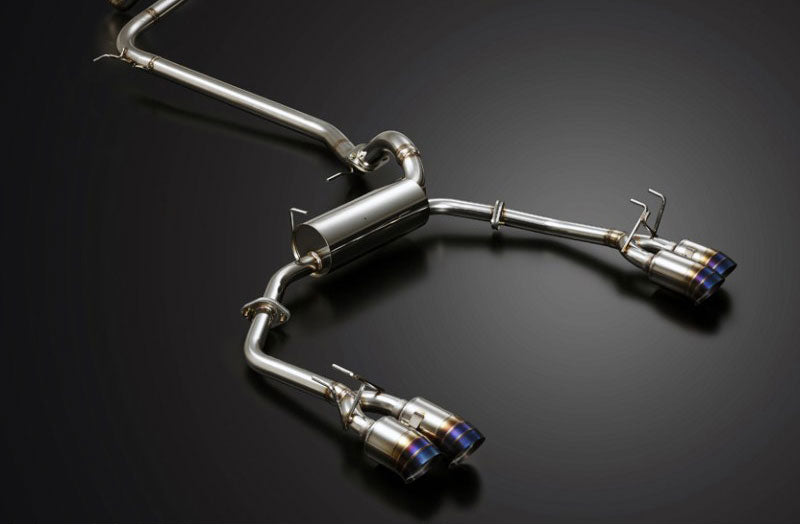 J's Racing Exhaust Plus Dual 70RS Exhaust System - FK2 - T304W4-K2-70RS