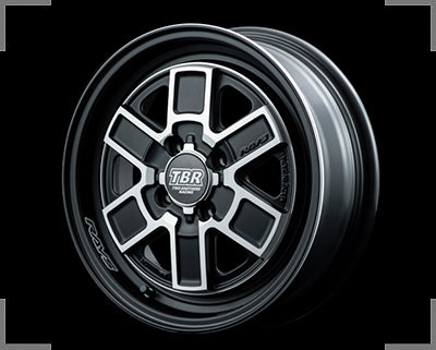 Rays TBR TB-01 B-Side - 15x5J - 4x100 - ET: 45 (Matte black/Rim Edge Disc DC)
