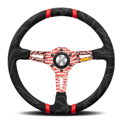 Momo - Ultra Black Steering Wheels - 3 Spokes Suede - 87mm Dish-U-02 - RZCrewEurope