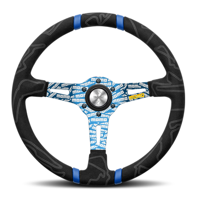Momo - Ultra Black Steering Wheels - 3 Spokes Suede - 87mm Dish-U-03 - RZCrewEurope