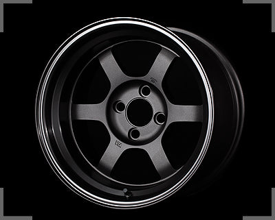 Rays Volk Racing TE37V BA - 15x10J - 4x114.3 - ET: -25 (Black Anodized)