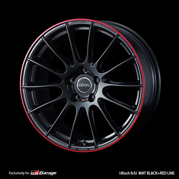 WedsSport 11R - 18x9J - 5x112 - ET: 32 (Matt Black + Red line) - 5x112 - 11R-189511232-MB-RL