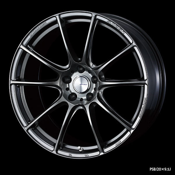 WedsSport SA-25R - 18x7J - 5x114.3 - ET: 47/53 (Platinum Silver Black) - SA-25R-1875114347-PSB