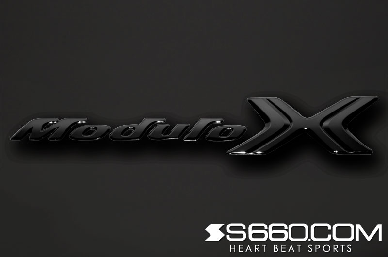 S660.COM - Coloured Modulo X Emblem Kit - Honda - S 660 JW5 - Piano Black S-660EMX5PB - Rzcrew Garage