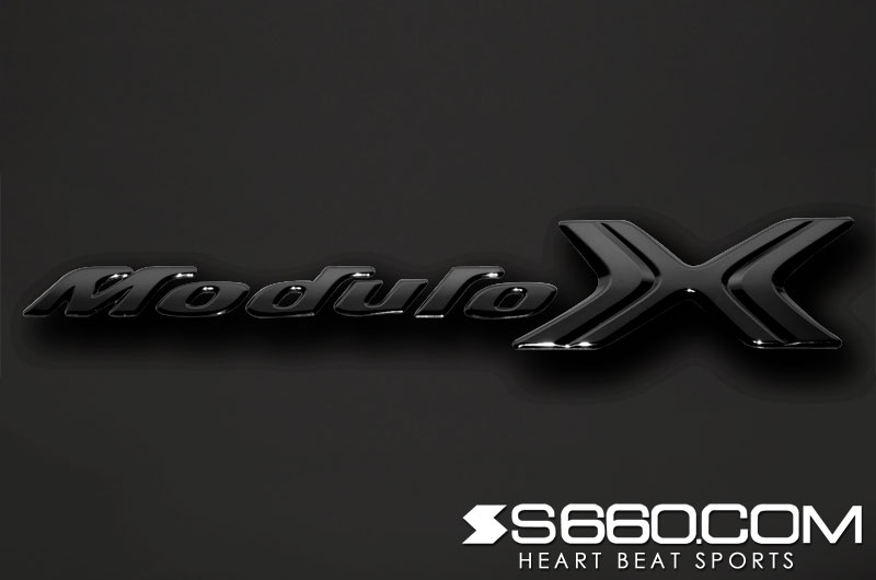 S660.COM - Coloured Modulo X Emblem Kit - Honda - S 660 JW5 - Matt Black S-660EMX4MB - Rzcrew Garage