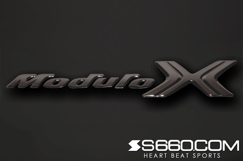 S660.COM - Coloured Modulo X Emblem Kit - Honda - S 660 JW5 - Black Chrome S-660EMX6CB - Rzcrew Garage