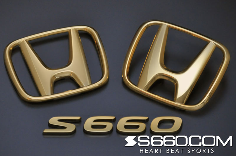 S660.COM - Coloured Emblem Kit - Honda - S 660 JW5 - Gold S-660E1G - Rzcrew Garage