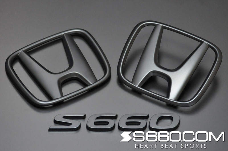 S660.COM - Coloured Emblem Kit - Honda - S 660 JW5 - Matt Black S-660E4MB - Rzcrew Garage