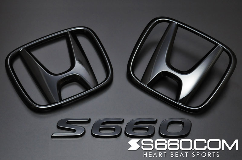 S660.COM - Coloured Emblem Kit - Honda - S 660 JW5 - Piano Black S-660E5PB - Rzcrew Garage